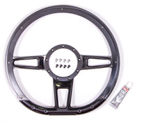 Load image into Gallery viewer, BILLET SPECIALTIES BLK29409 Steering Wheel Formula D-Shaped 14in Black