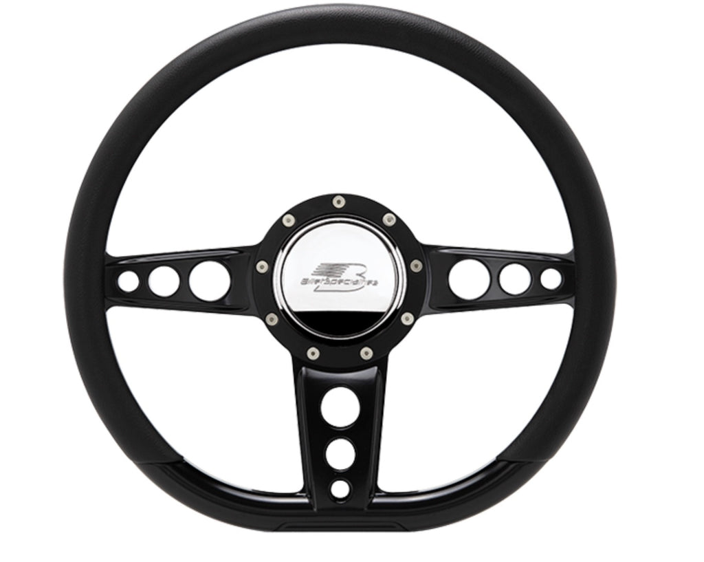 BILLET SPECIALTIES BLK29427 Steering Wheel 14in D- Shape Trans Am Black