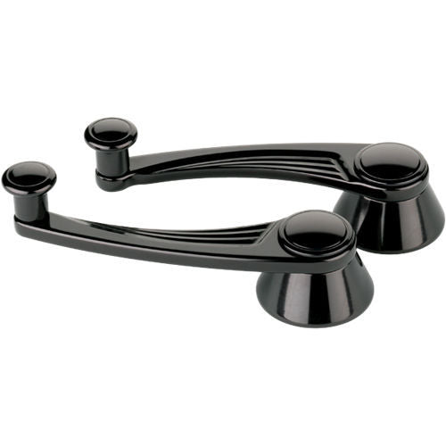 BILLET SPECIALTIES BLK46525 Black Window Crank Ball Milled GM/Ford 49-Up