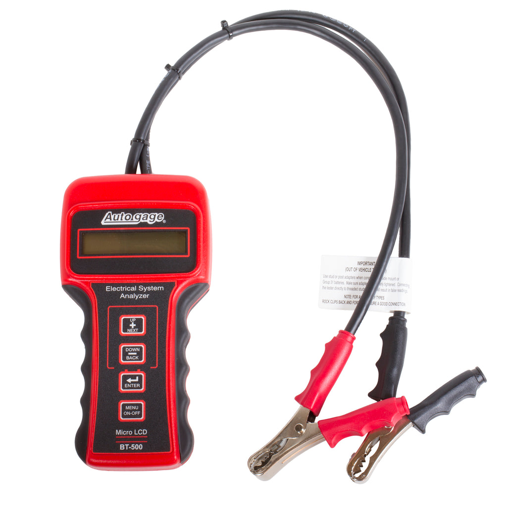 AutoMeter BT-500 BATTERY TESTER, 6/12/24V, AUTOGAGE