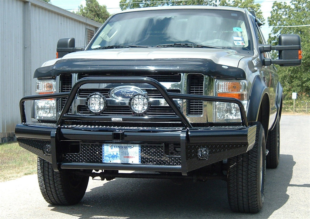 Ranch Hand BTF081BLR Legend BullNose Series Front Bumper; Retains Factory Tow Hook And Fog Lights; - Truck Part Superstore