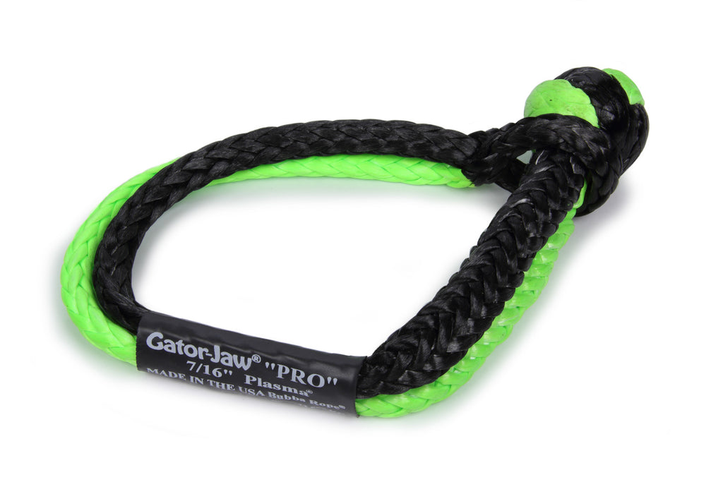 BUBBA GEAR 176745PROGB 7/16in Gator Jaw Soft Shackle Green/Black