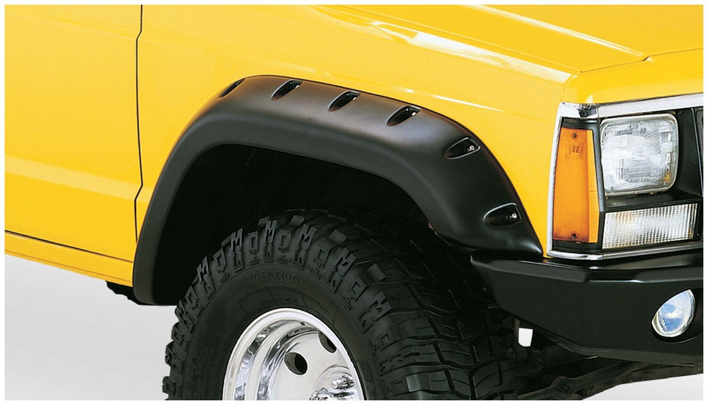 Bushwacker 10912-07 Fender Flares Cutout Style 4Pc for Select Jeep Cherokee