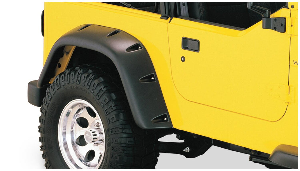 Bushwacker 10913-07 Fender Flares Large Pocket Style for Select Jeep Wrangler