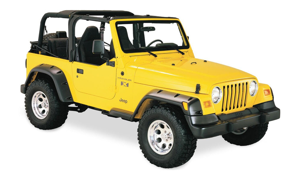Bushwacker 10913-07 Fender Flares Large Pocket Style for Select Jeep Wrangler