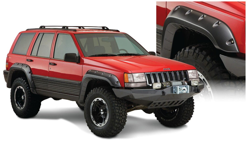 Bushwacker 10916-07 Fender Flares Cutout Style 4Pc for Select Jeep Grand Cherokee