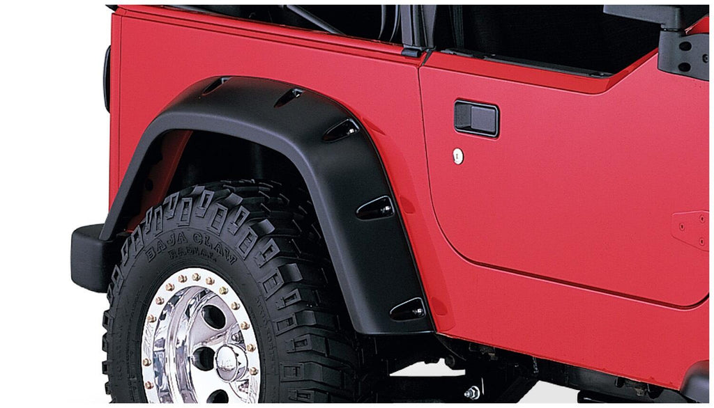 Bushwacker 10917-07 Fender Flares Pocket Style 4Pc for Select Jeep Wrangler