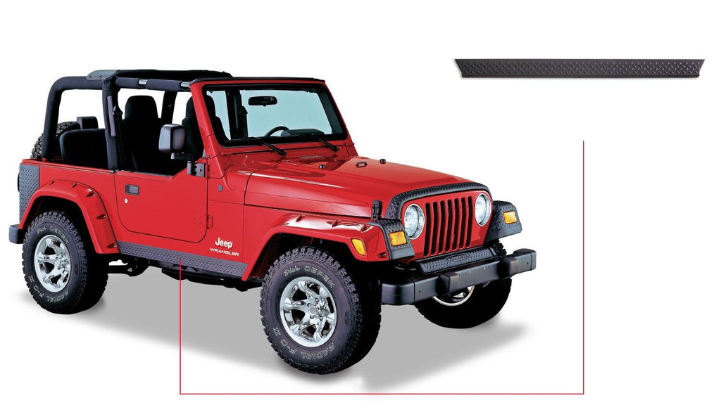 Bushwacker 14002 Trail Armor Side Rocker for Select Jeep Wrangler