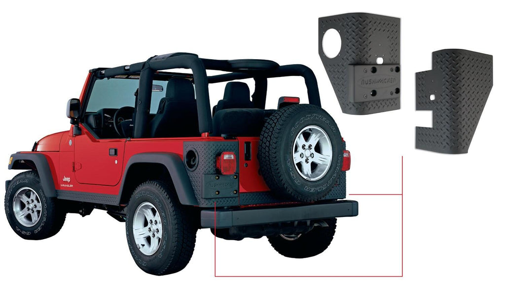 Bushwacker 14004 Trail Armor Rear Corner for Select Jeep Wrangler