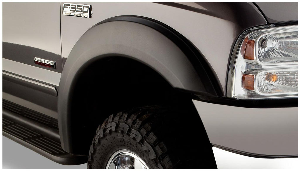 Bushwacker 20075-02 Fender Flares Extend-A-Fender Style 2Pc Front for Select Ford F-250 Super Duty, Ford F-350 Super Duty, Ford F-450 Super Duty, Ford F-550 Super Duty