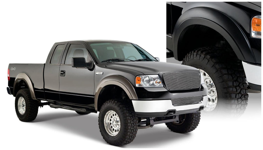 Bushwacker 20915-02 Fender Flares Extend-A-Fender Style 4Pc for Select Ford F-150, Lincoln Mark LT