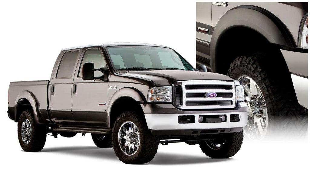 Bushwacker 20928-02 Fender Flares Extend-A-Fender Style 4Pc for Select Ford F-250 Super Duty, Ford F-350 Super Duty