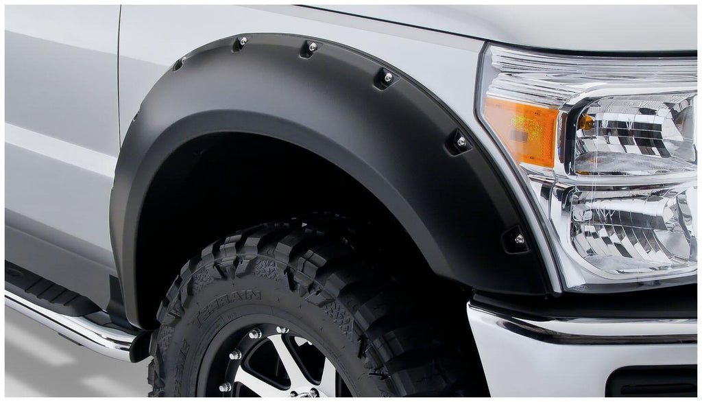 Bushwacker 20917-02 Fender Flares Pocket Style 4Pc for Select Ford F-250 Super Duty, Ford F-350 Super Duty