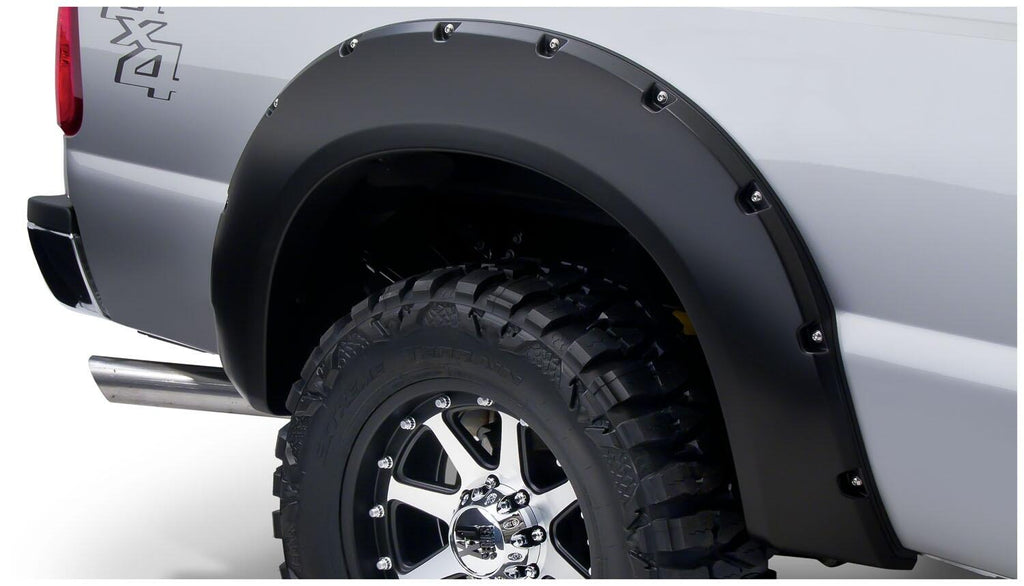 Bushwacker 20917-02 Fender Flares Pocket Style 4Pc for Select Ford F-250 Super Duty, Ford F-350 Super Duty
