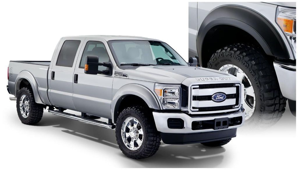 Bushwacker 20932-02 Fender Flares Extend-A-Fender Style 4Pc for Select Ford F-250 Super Duty, Ford F-350 Super Duty