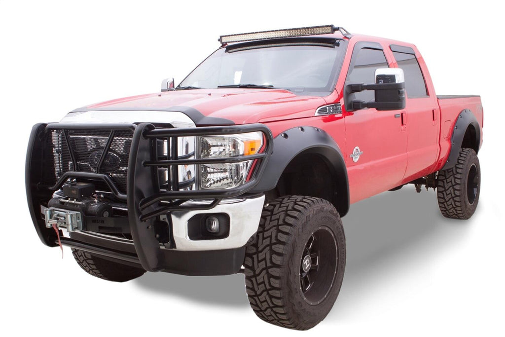 Bushwacker 20940-02 Fender Flares Cutout Style 4Pc for Select Ford F-250 Super Duty, Ford F-350 Super Duty, Ford F-450 Super Duty