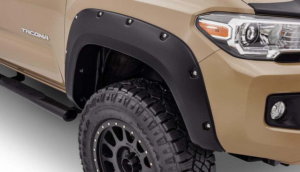 Bushwacker 30047-02 Fender Flares Pocket Style 2Pc Front for Select Toyota Tacoma