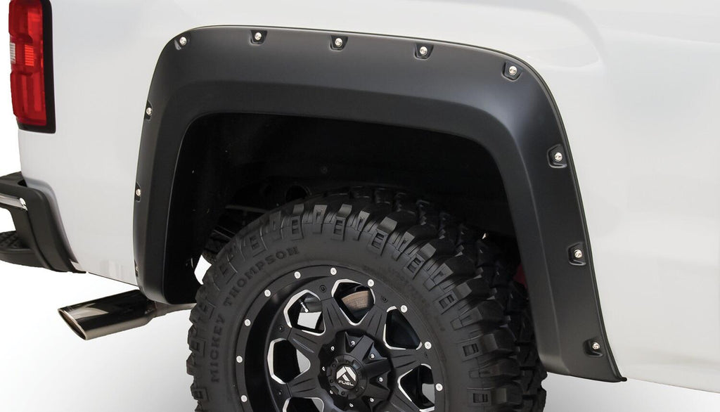 Bushwacker 40122-02 Fender Flares Pocket Style 2Pc Rear for Select GMC Sierra 1500, GMC Sierra Limited, GMC Sierra HD, GMC Sierra HD