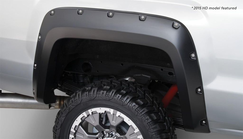 Bushwacker 40122-02 Fender Flares Pocket Style 2Pc Rear for Select GMC Sierra 1500, GMC Sierra Limited, GMC Sierra HD, GMC Sierra HD