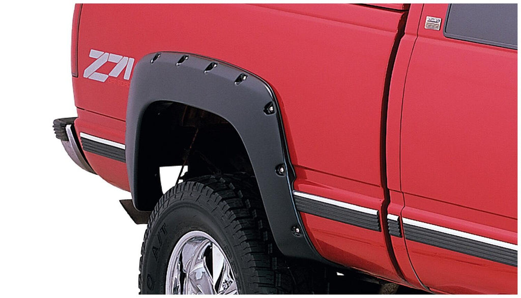 Bushwacker 40919-02 Fender Flares Pocket Style 4Pc for Select Chevrolet Blazer, Chevrolet C1500, Chevrolet C1500 Suburban, Chevrolet C2500, Chevrolet C2500 Suburban, Chevrolet C3500, Chevrolet K1500, Chevrolet K1500 Suburban, Chevrolet K2500, Chevrolet