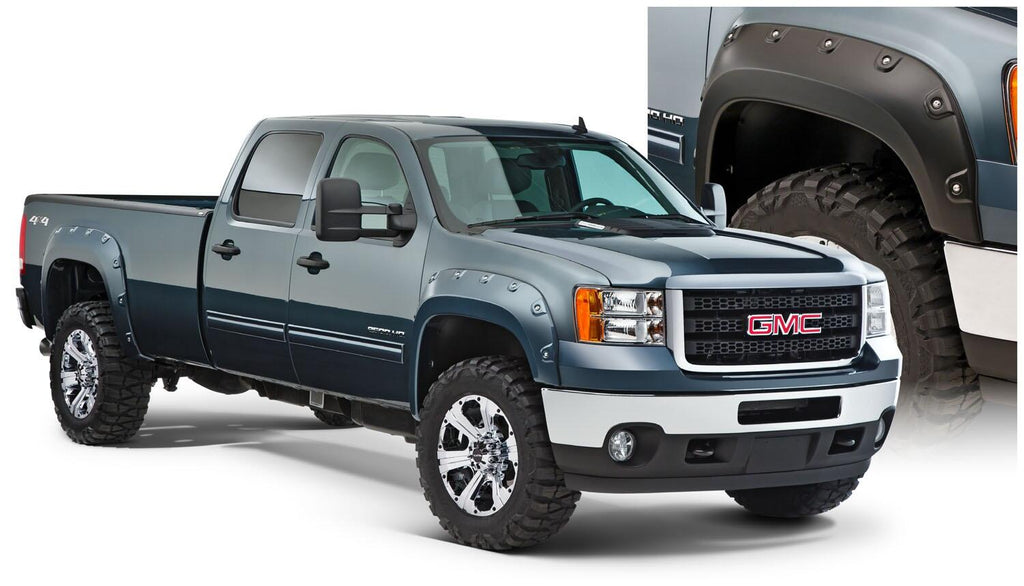 Bushwacker 40943-02 Fender Flares Boss Pocket Style 4Pc for Select GMC Sierra HD, GMC Sierra HD