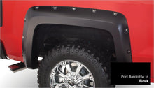 Load image into Gallery viewer, Bushwacker 40959-34 Fender Flares Pocket Style-Color Black Smooth Finish 4 Pc for Select Chevrolet Silverado