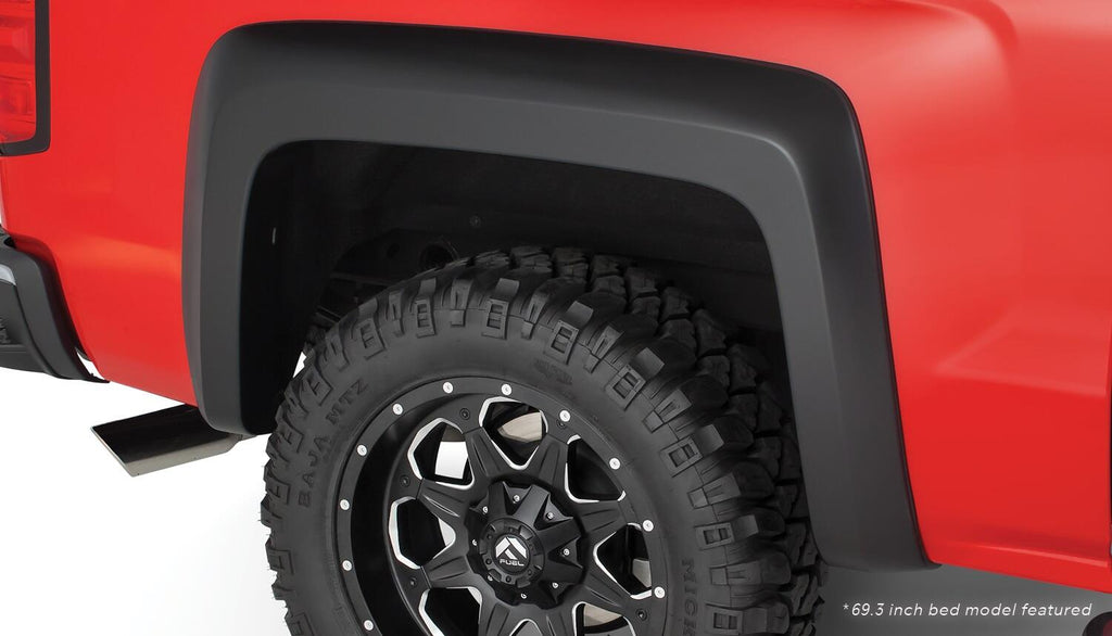 Bushwacker 40964-02 Fender Flares Extend-A-Fender Style 4Pc for Select Chevrolet Silverado 1500, Chevrolet Silverado LD, Chevrolet Silverado HD, Chevrolet Silverado HD