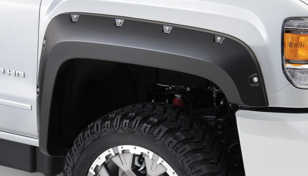 Bushwacker 40967-02 Fender Flares Pocket Style 4Pc for Select GMC Sierra HD, GMC Sierra HD