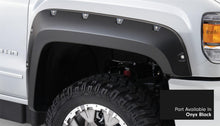 Load image into Gallery viewer, Bushwacker 40967-34 Fender Flares Pocket Style-Color Onyx Black Smooth Finish 4 Pc for Select GMC Sierra HD, GMC Sierra HD