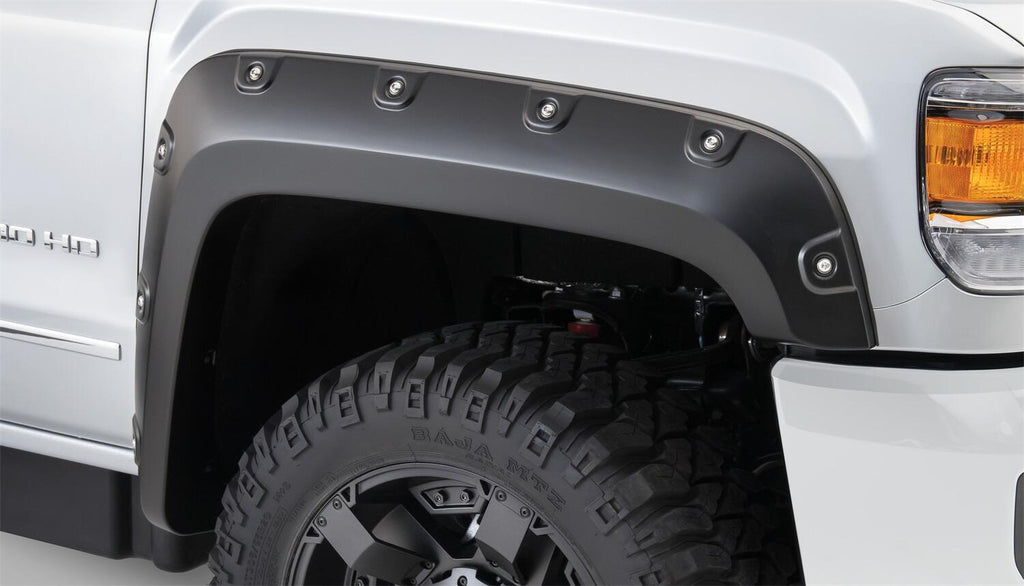 Bushwacker 40968-02 Fender Flares Boss Pocket Style 4Pc for Select GMC Sierra HD, GMC Sierra HD