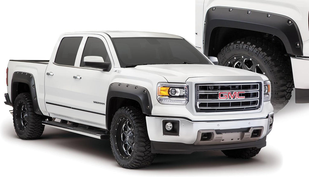Bushwacker 40974-02 Fender Flares Pocket Style 4Pc for Select GMC Sierra 1500, GMC Sierra Limited
