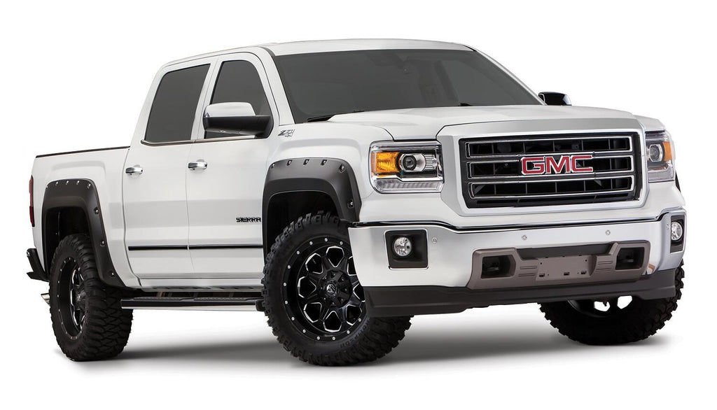 Bushwacker 40974-02 Fender Flares Pocket Style 4Pc for Select GMC Sierra 1500, GMC Sierra Limited