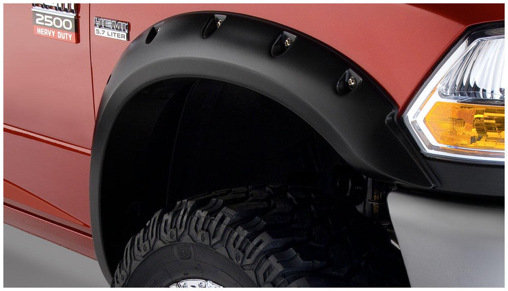 Bushwacker 50047-02 Fender Flares Pocket Style 2Pc Front for Select Dodge Ram 2500, Dodge Ram 3500, Ram 2500, Ram
