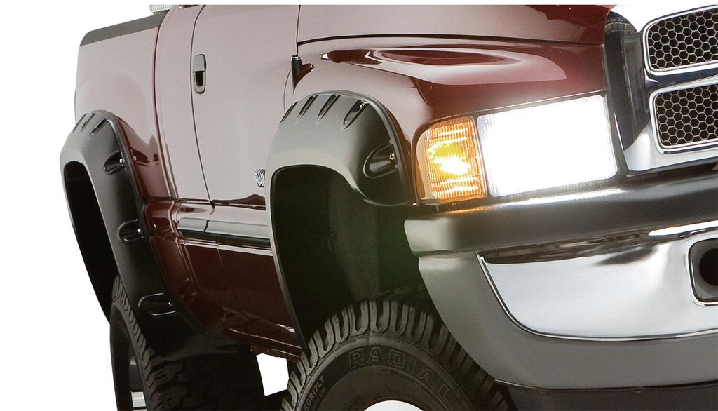 Bushwacker 50907-02 Fender Flares Pocket Style 4Pc for Select Dodge Ram 1500, Dodge Ram 2500, Dodge Ram