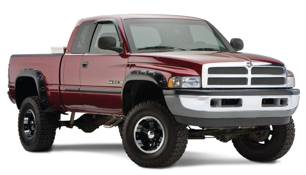 Bushwacker 50908-02 Fender Flares Pocket Style 4Pc for Select Dodge Ram 1500, Dodge Ram 2500, Dodge Ram