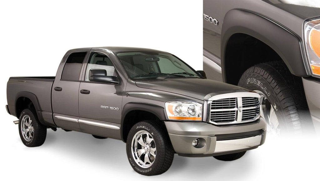 Bushwacker 50909-02 Fender Flares OE-Style 4Pc for Select Dodge Ram 1500, Dodge Ram 2500, Dodge Ram