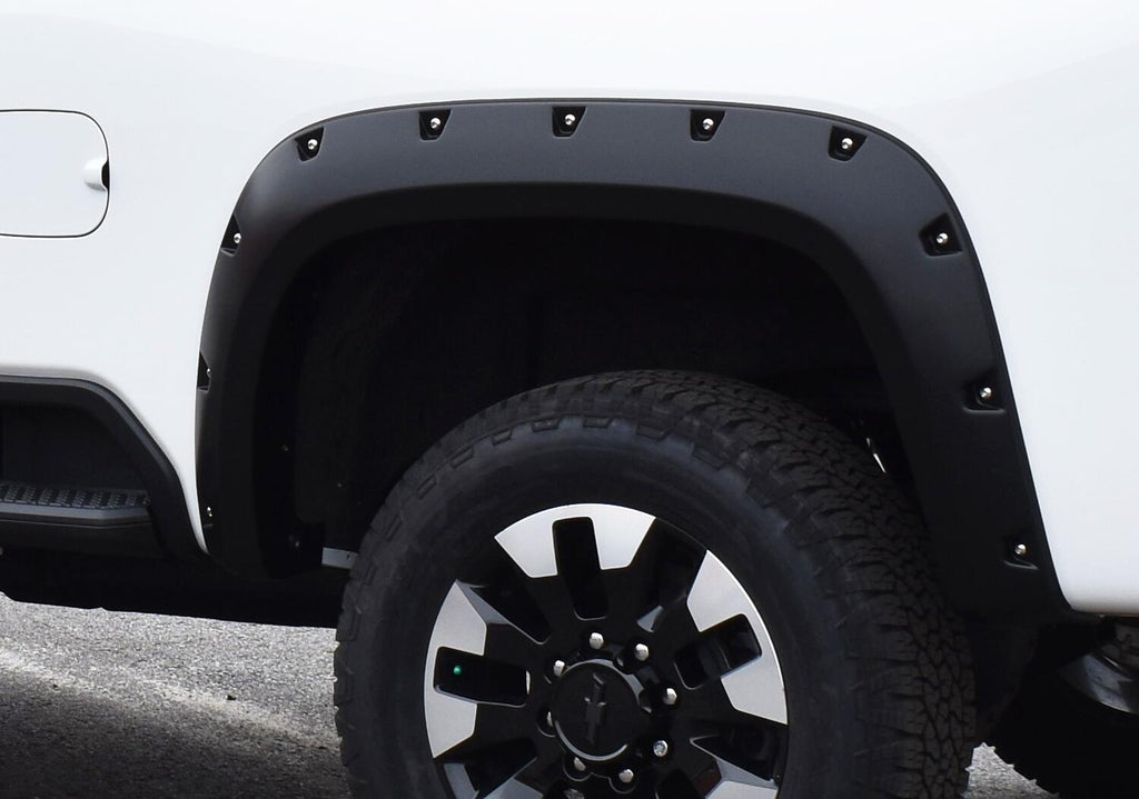 Bushwacker 40154-02 Fender Flares Pocket Style 2Pc Rear for Select Chevrolet Silverado HD, Chevrolet Silverado HD