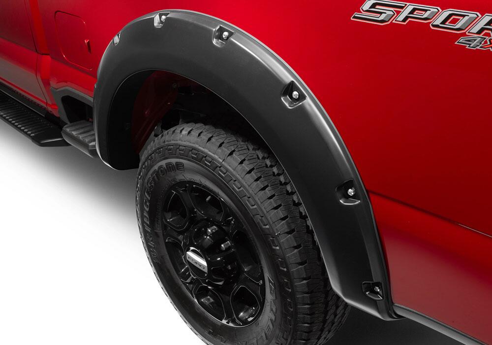 Bushwacker 20146-02 Fender Flares Pocket Style 2Pc Rear for Select Ford F-250 Super Duty, Ford F-350 Super Duty