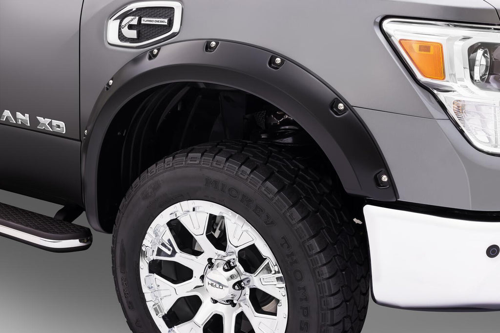 Bushwacker 70909-02 Fender Flares Pocket Style 4Pc for Select Nissan TITAN XD