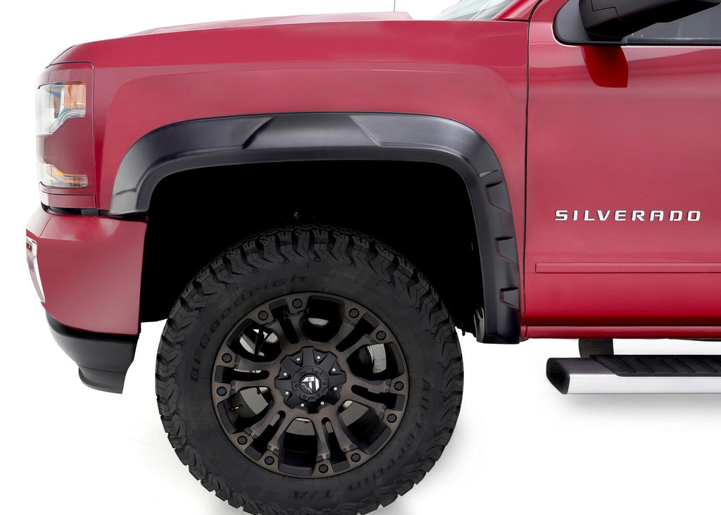 Bushwacker 40944-02 DRT STYLE FENDER FLARE - 4PC for Select Chevrolet Silverado