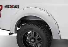Load image into Gallery viewer, Bushwacker 20942-12 Fender Flares Pocket Style-Color Oxford White Smooth Finish 4 Pc for Select Ford F-250 Super Duty, Ford F-350 Super Duty