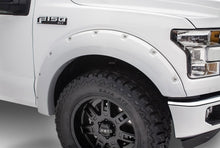 Load image into Gallery viewer, Bushwacker 20942-12 Fender Flares Pocket Style-Color Oxford White Smooth Finish 4 Pc for Select Ford F-250 Super Duty, Ford F-350 Super Duty