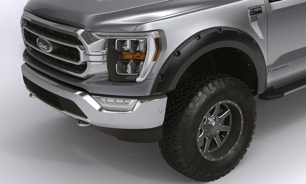 Bushwacker 28129-08 Fender Flares Forge Style 4pc for Select Ford F-250 Super Duty, Ford F-350 Super Duty, Ford F-450 Super Duty