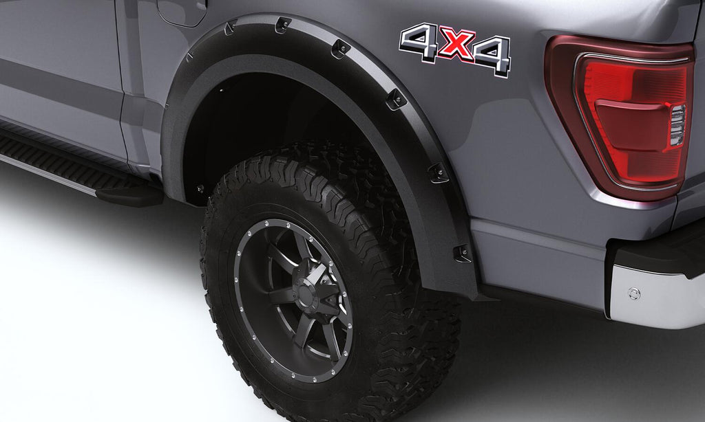 Bushwacker 28129-08 Fender Flares Forge Style 4pc for Select Ford F-250 Super Duty, Ford F-350 Super Duty, Ford F-450 Super Duty