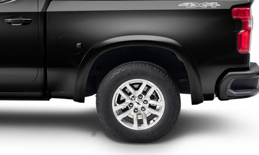 Bushwacker 40930-34 Fender Flares OE Style Color Black Smooth Finish 4 Pc for Select Chevrolet Silverado 1500, Chevrolet Silverado LTD