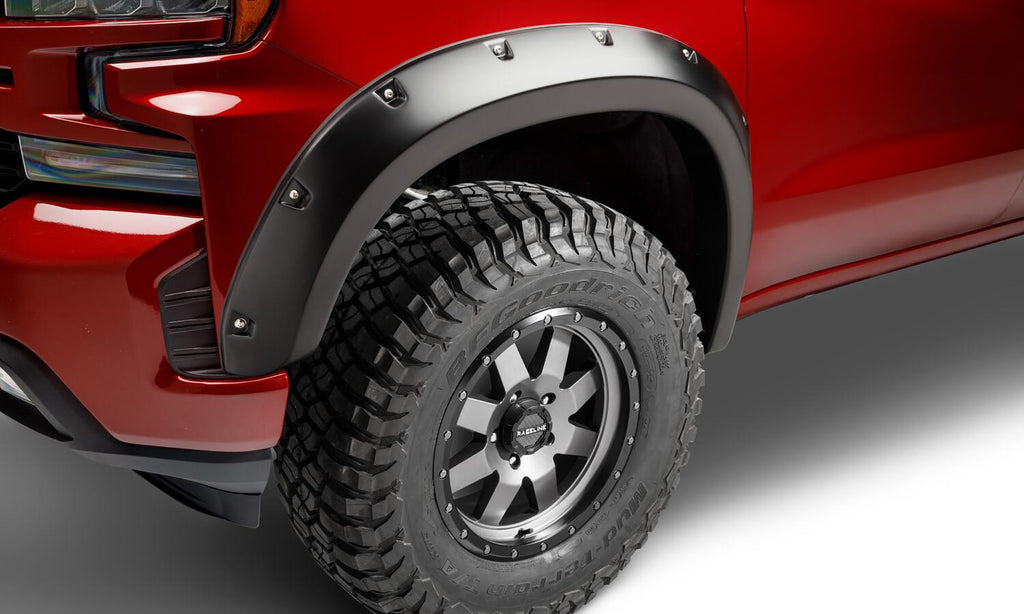 Bushwacker 40992-02 Fender Flares Pocket Style 4Pc for Select Chevrolet Silverado 1500, Chevrolet Silverado LTD