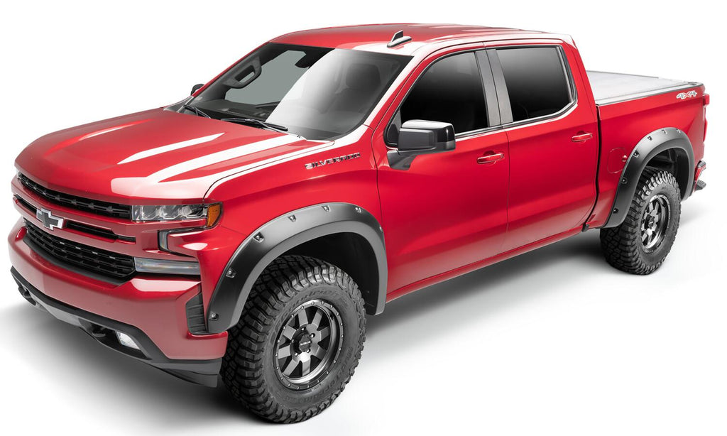Bushwacker 40992-02 Fender Flares Pocket Style 4Pc for Select Chevrolet Silverado 1500, Chevrolet Silverado LTD