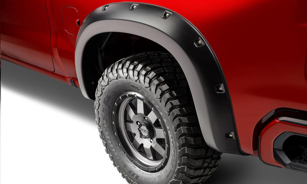 Bushwacker 40106-02 Fender Flares Pocket Style 2Pc Rear for Select Chevrolet Silverado 1500, Chevrolet Silverado LTD