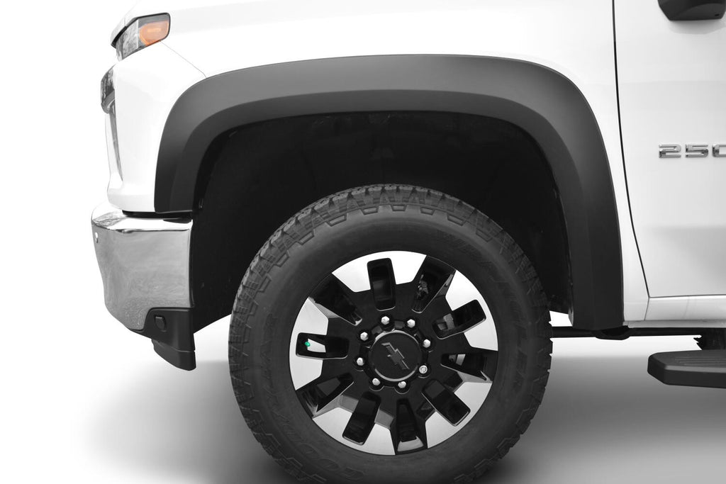 Bushwacker 40163-02 Fender Flares Extend-A-Fender Style 2Pc Front for Select Chevrolet Silverado HD, Chevrolet Silverado HD