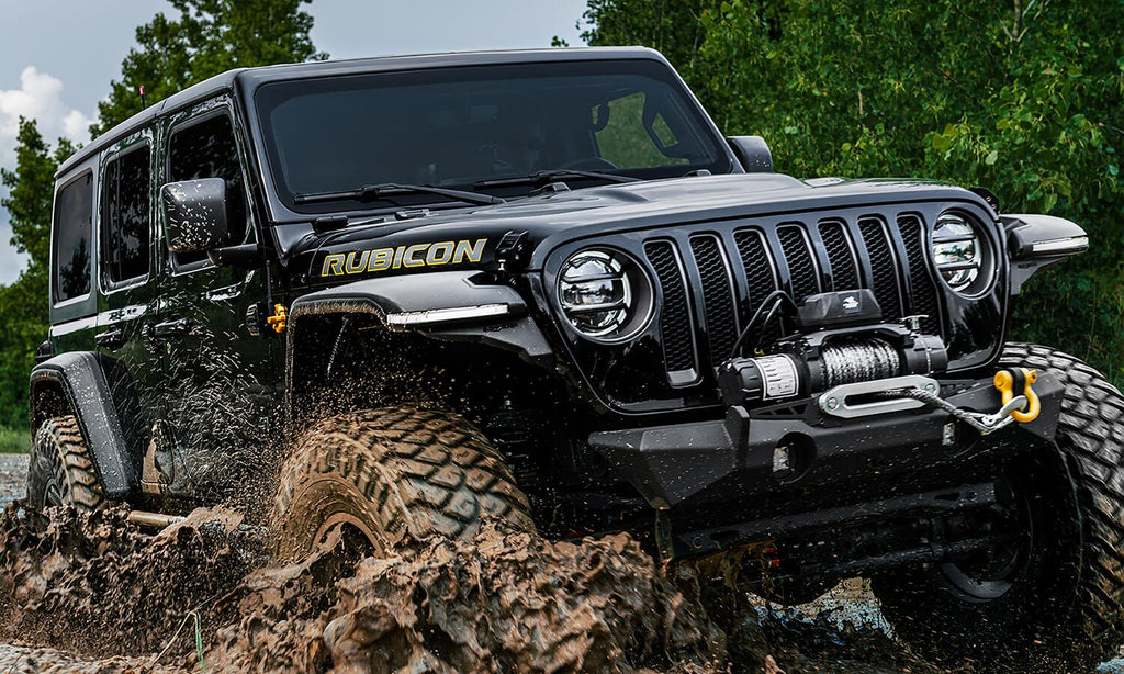 Bushwacker 11950-07 Fender Flares Hyperform 4pc Set for Select Jeep Wrangler